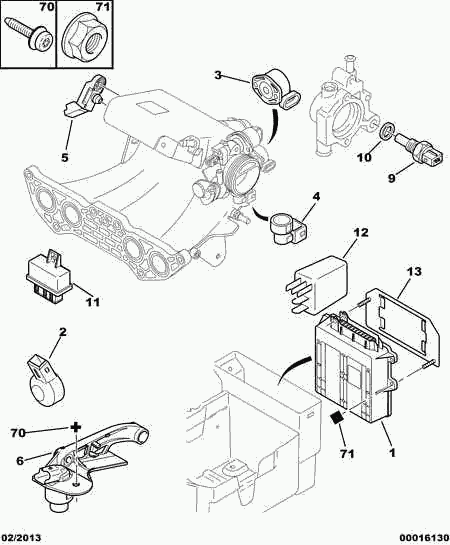 CITROËN 5946.23 - Knock Sensor autospares.lv