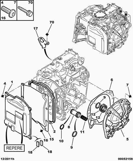 MATRA 2241 08 - Gearbox housing and fixing: 01 pcs. autospares.lv