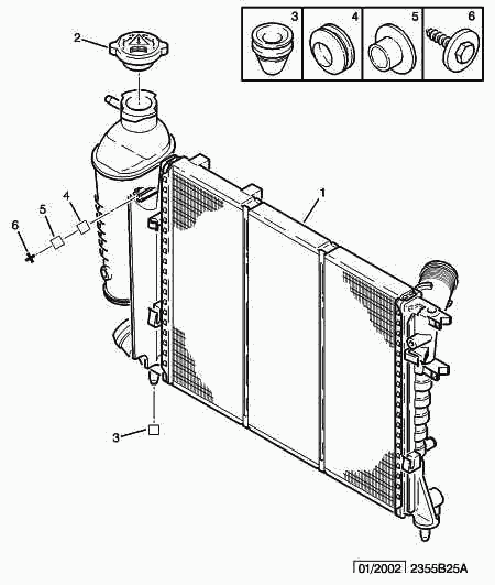 CITROËN/PEUGEOT 1330 94 - Cooling radiator: 01 pcs. autospares.lv