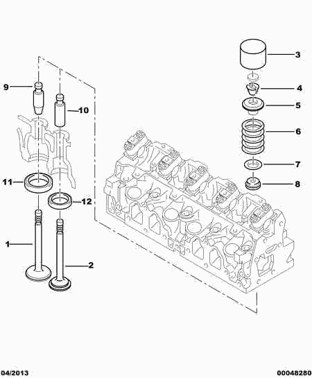 CITROËN/PEUGEOT 0948 66 - Inlet Valve autospares.lv