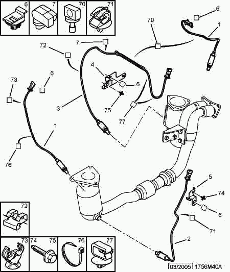 Peugeot Motorcycles 1628 PL - Regulator box exh temp probe: 01 pcs. autospares.lv