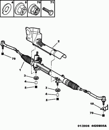 FIAT 4000 SP - Steering rack: 01 pcs. autospares.lv