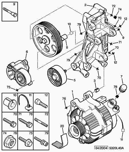 PEUGEOT (DF-PSA) 5705 AC - Pulley, alternator, freewheel clutch autospares.lv