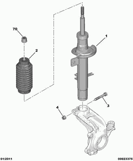 CITROËN 5202 TW - Shock Absorber autospares.lv