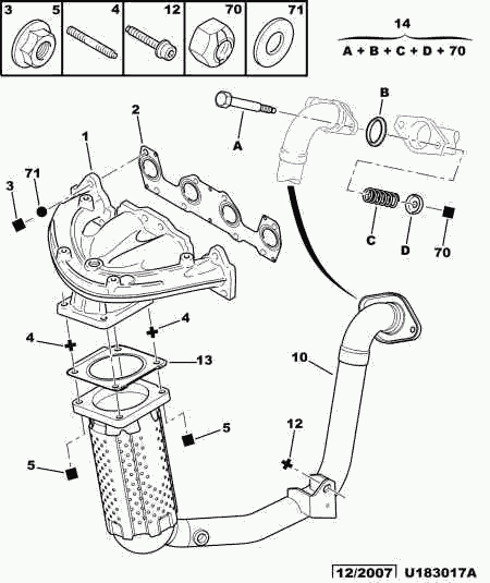 CITROËN/PEUGEOT 0341.22 - Nut, exhaust manifold autospares.lv