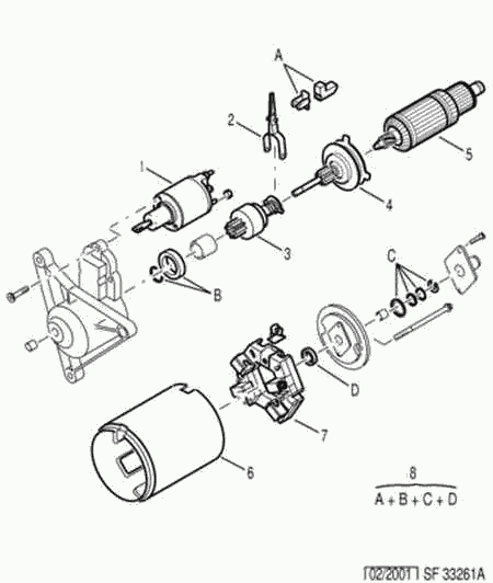 CITROËN 5836 67 - Starter motor detail: 01 pcs. autospares.lv