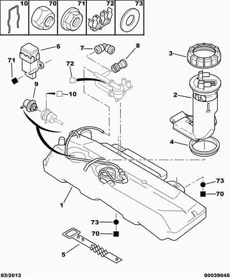 CITROËN 1525 E1 - Fuel Supply Module autospares.lv