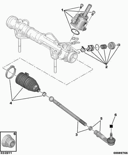 PEUGEOT 4066 82 - Tie Rod autospares.lv