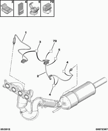 PEUGEOT 1618 Z8 - Regulator box exh temp probe: 01 pcs. autospares.lv