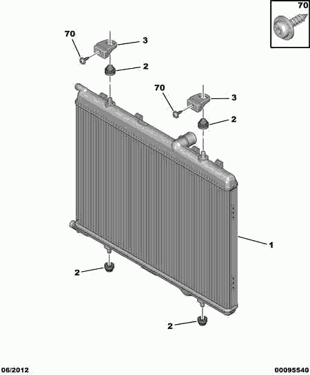 DS 1330 F4 - Cooling radiator: 01 pcs. autospares.lv