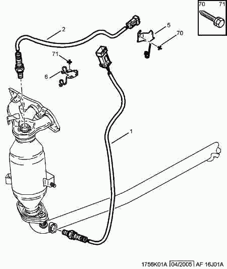 CITROËN 16 18K 9 - Regulator box exh temp probe: 01 pcs. autospares.lv