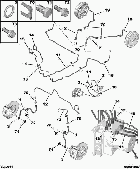 CITROËN 4806 E2 - Brake Hose autospares.lv