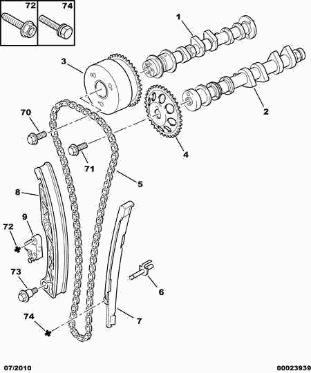 CITROËN 0816.K3 - Camshaft belt camshaft gear: 01 pcs. autospares.lv