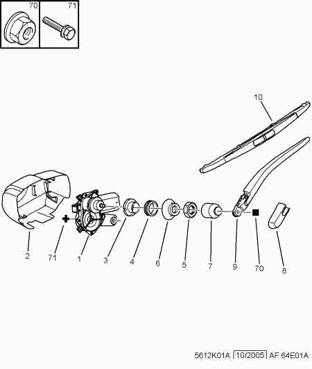 CITROËN 6405 V5 - Rear window wiper: 01 pcs. autospares.lv