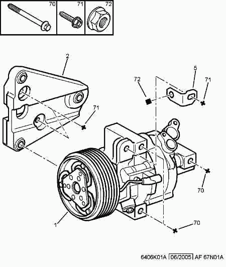 OM 6453 RJ - Air conditioned compressor detail: 01 pcs. autospares.lv