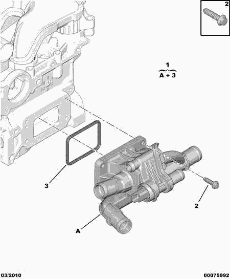 NISSAN 1336.AF - Coolant thermostat / housing autospares.lv