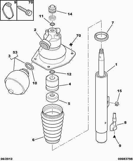 OM 95 666 857 - Suspension Sphere, pneumatic suspension autospares.lv