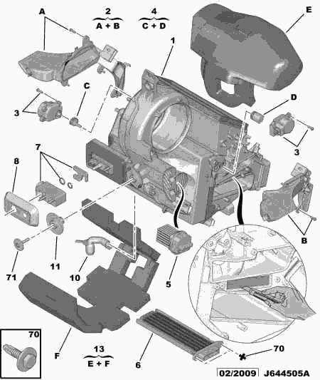 CITROËN/PEUGEOT 6461 N0 - Evaporator - pressure relief valve: 01 pcs. autospares.lv