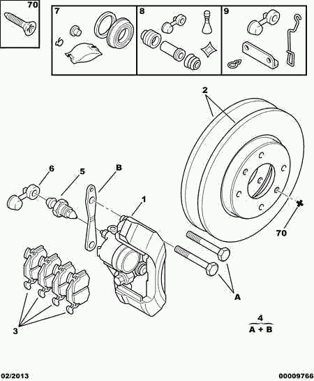 DS 95 661 748 - Front brakes disc caliper friction pad: 01 pcs. autospares.lv