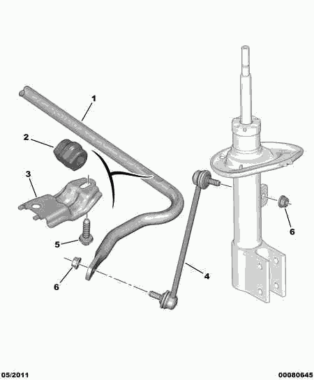 DS 5087 64 - Rod / Strut, stabiliser autospares.lv