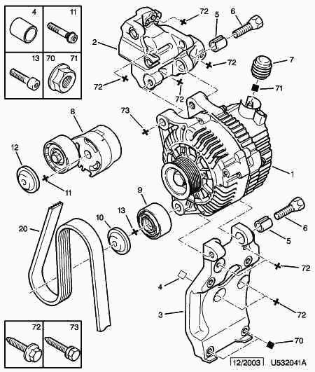 MAZDA 5751.89 - Alternator and fixings: 01 pcs. autospares.lv