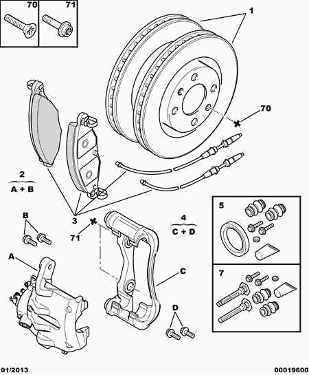 DS 4253 46 - Brake Pad Set, disc brake autospares.lv