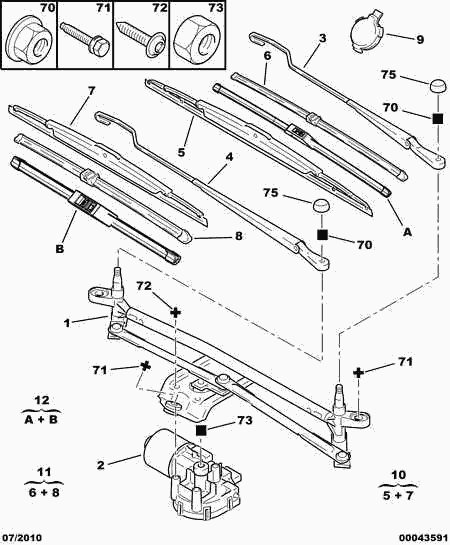 CITROËN/PEUGEOT 6426.JH - Windscreen wiper motor - conrod assy: 01 pcs. autospares.lv