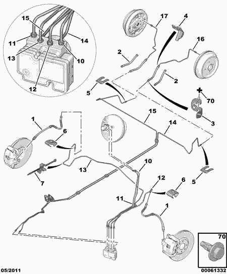 FREN-J 4888 81 - BRAKE HOSE autospares.lv