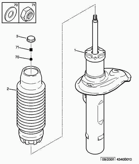 DS 5254 33 - Shock absorbers: 02 pcs. autospares.lv