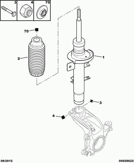 CITROËN 5202 JZ - Shock Absorber autospares.lv