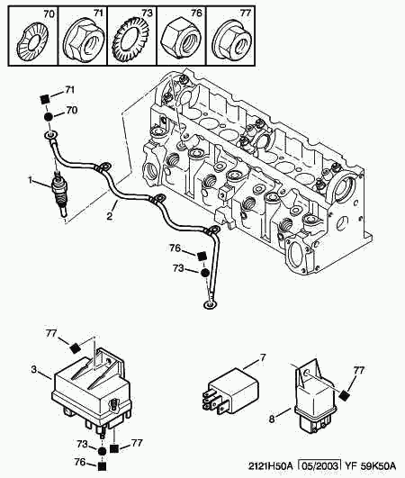 PEUGEOT (DF-PSA) 5981 43 - Plug - preheating plug control box: 01 pcs. autospares.lv