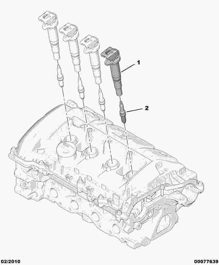 DS 5960 L0 - Engin spark plug ignit electr modul coil: 04 pcs. autospares.lv