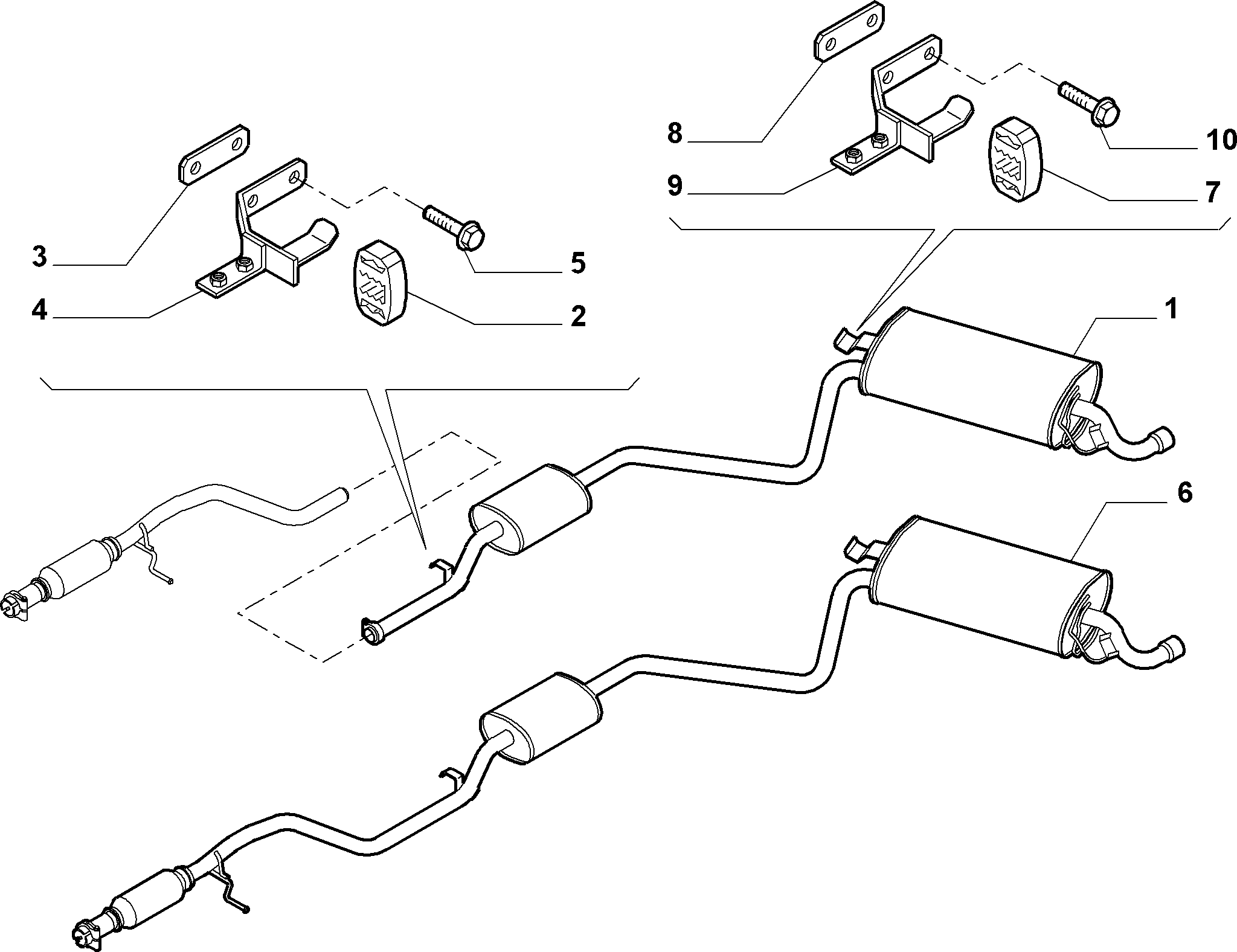 Autobianchi 7600807 - Exhaust pipe (var.: 2/rev.: 0): 01 pcs. autospares.lv