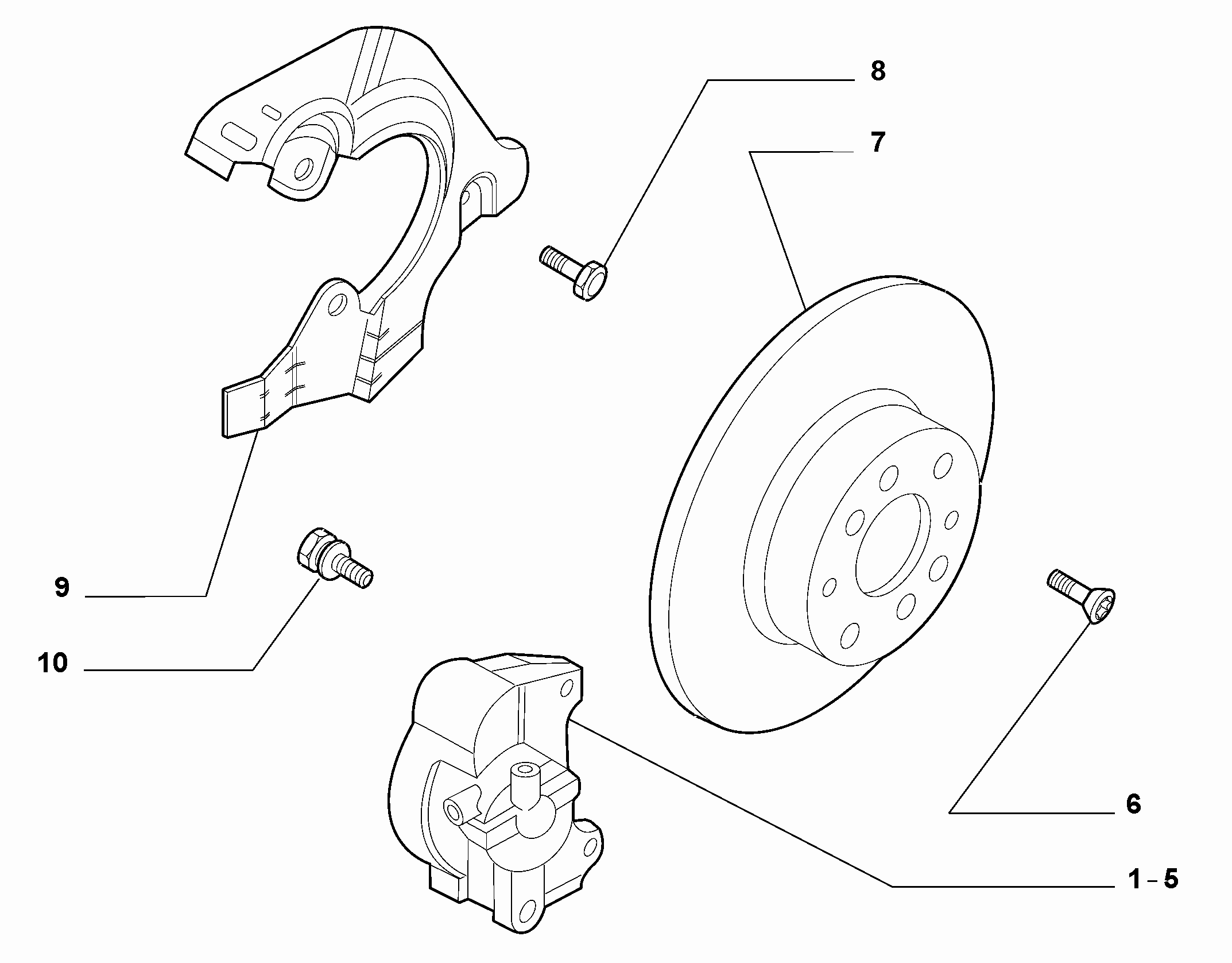 Opel 55700921 - Front wheel brakes (var.: 1/rev.: 0): 02 pcs. autospares.lv