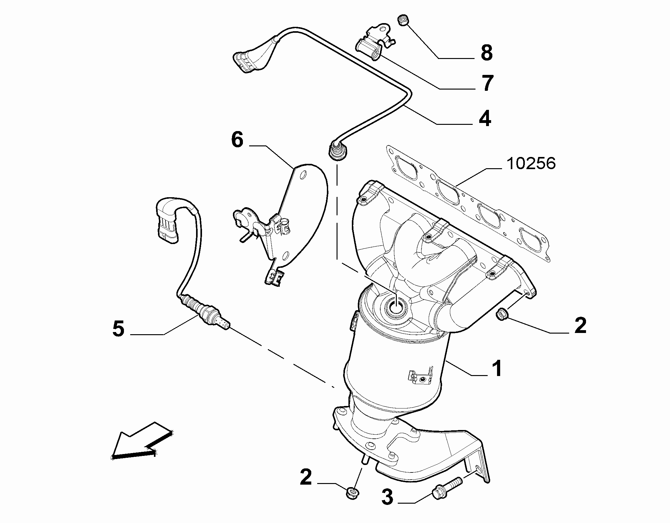 FIAT 55236778 - Lambda Sensor autospares.lv