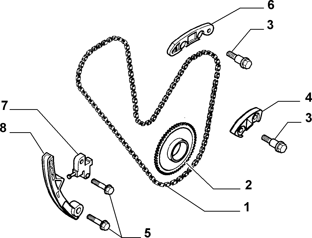 Alfa Romeo 71739229 - Various controls (belts and pulleys) (var.: 1/rev.: 0): 03 pcs. autospares.lv