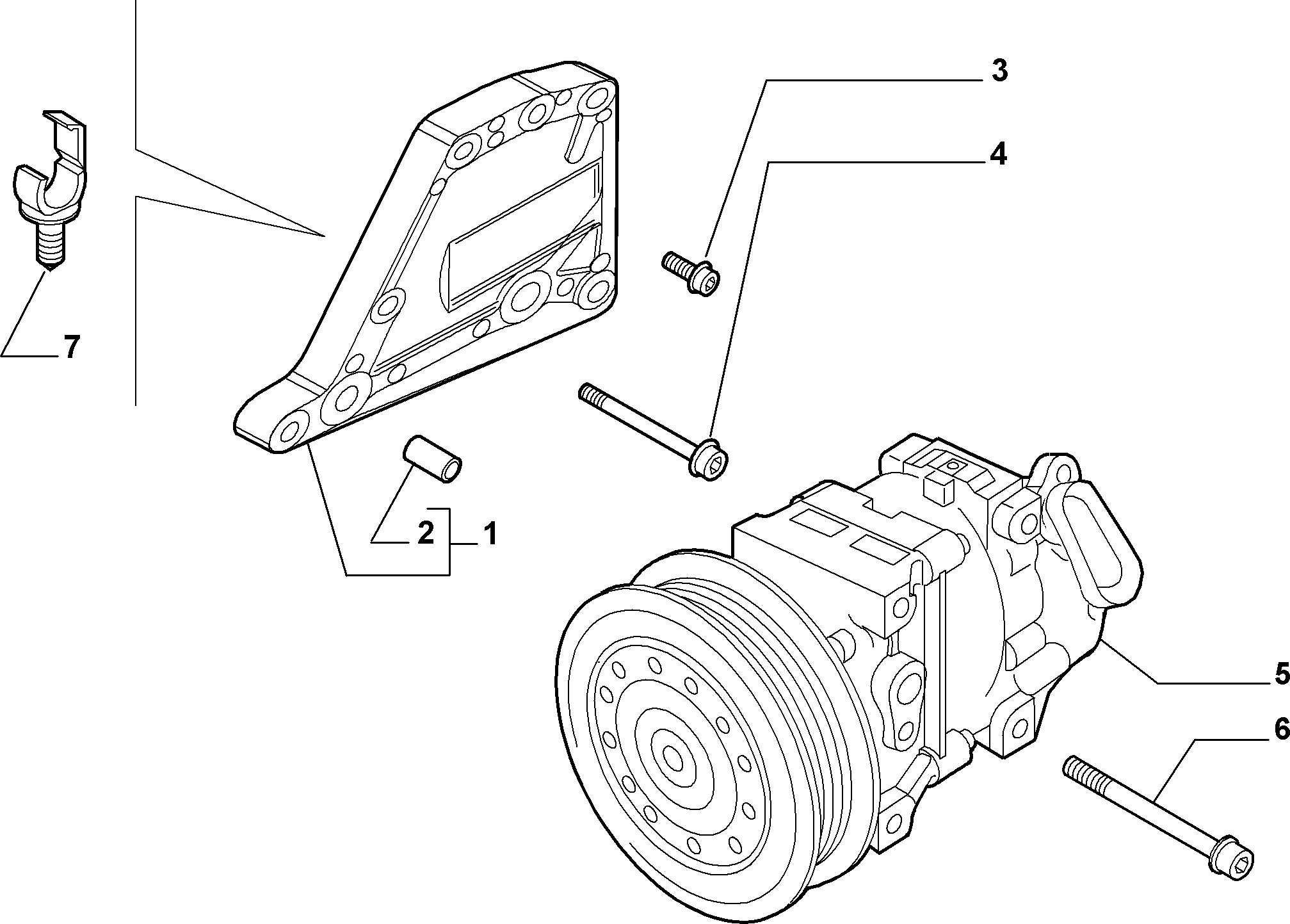 CITROËN 71724084 - Air conditioning compressor (var.: 9/rev.: 0): 1 pcs. autospares.lv