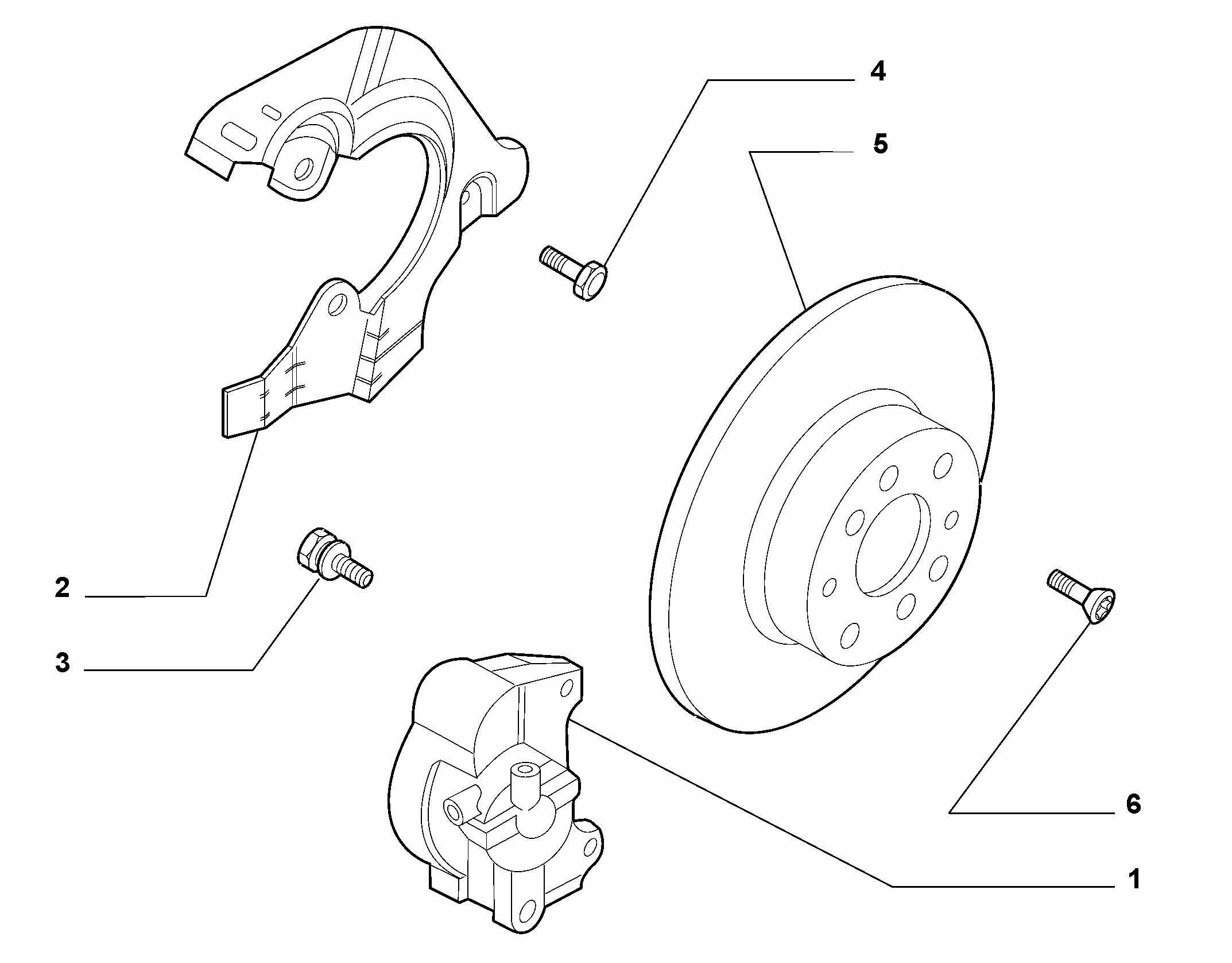 FIAT 51876413 - Front wheel brakes (var.: 1/rev.: 0): 1 pcs. autospares.lv