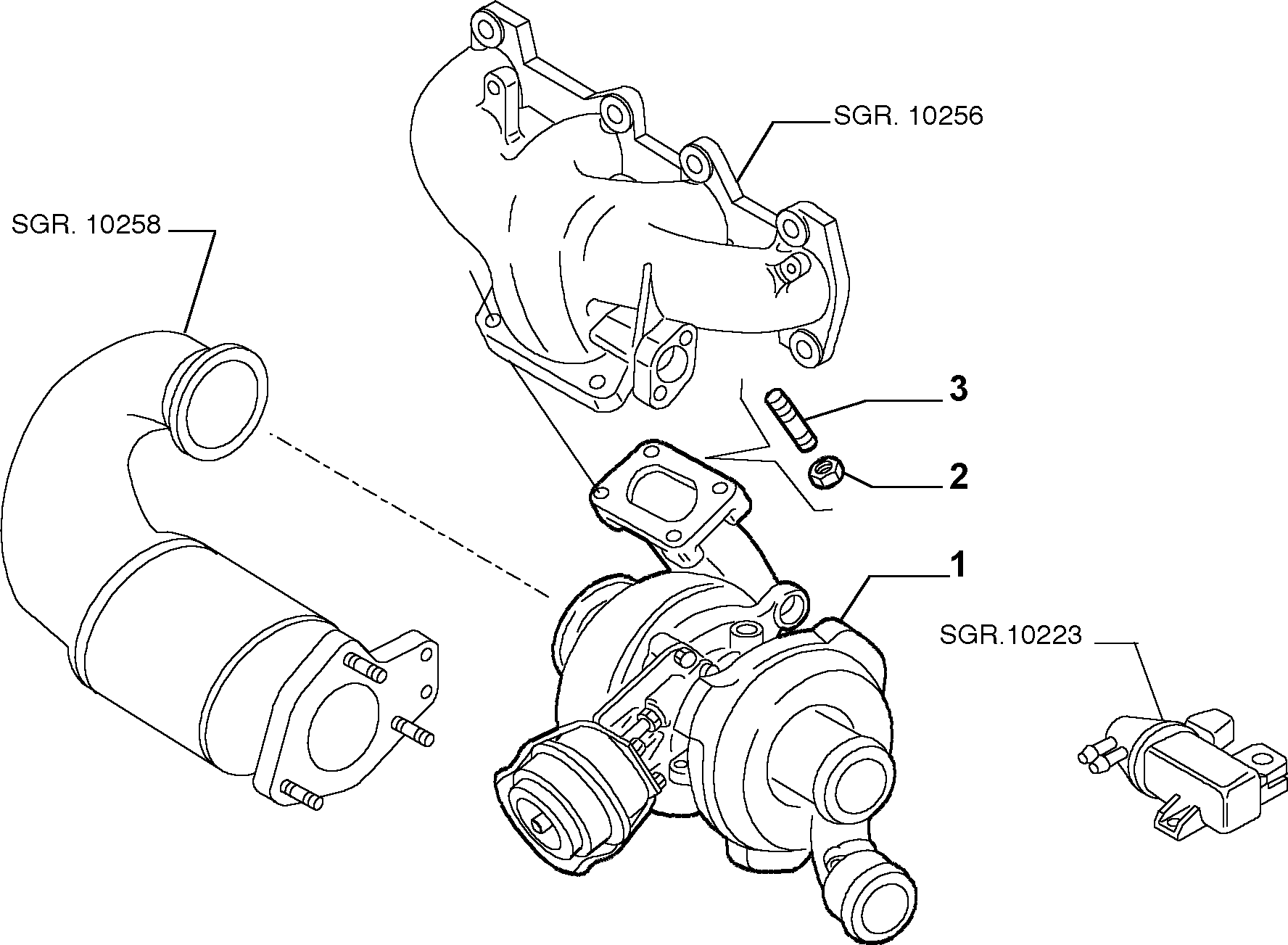 Alfarome/Fiat/Lanci 46786078 - Supercharging (var.: 1/rev.: 0): 01 pcs. autospares.lv