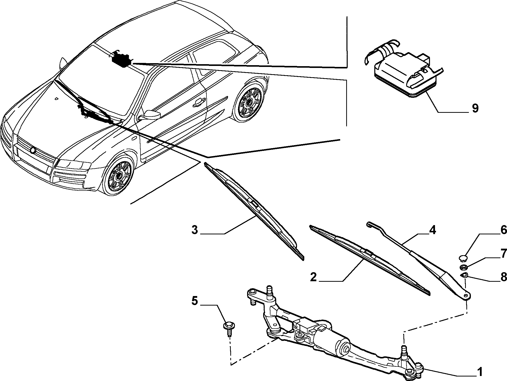 FIAT 46814360 - Windscreen wiper (var.: 1/rev.: 0): 01 pcs. autospares.lv