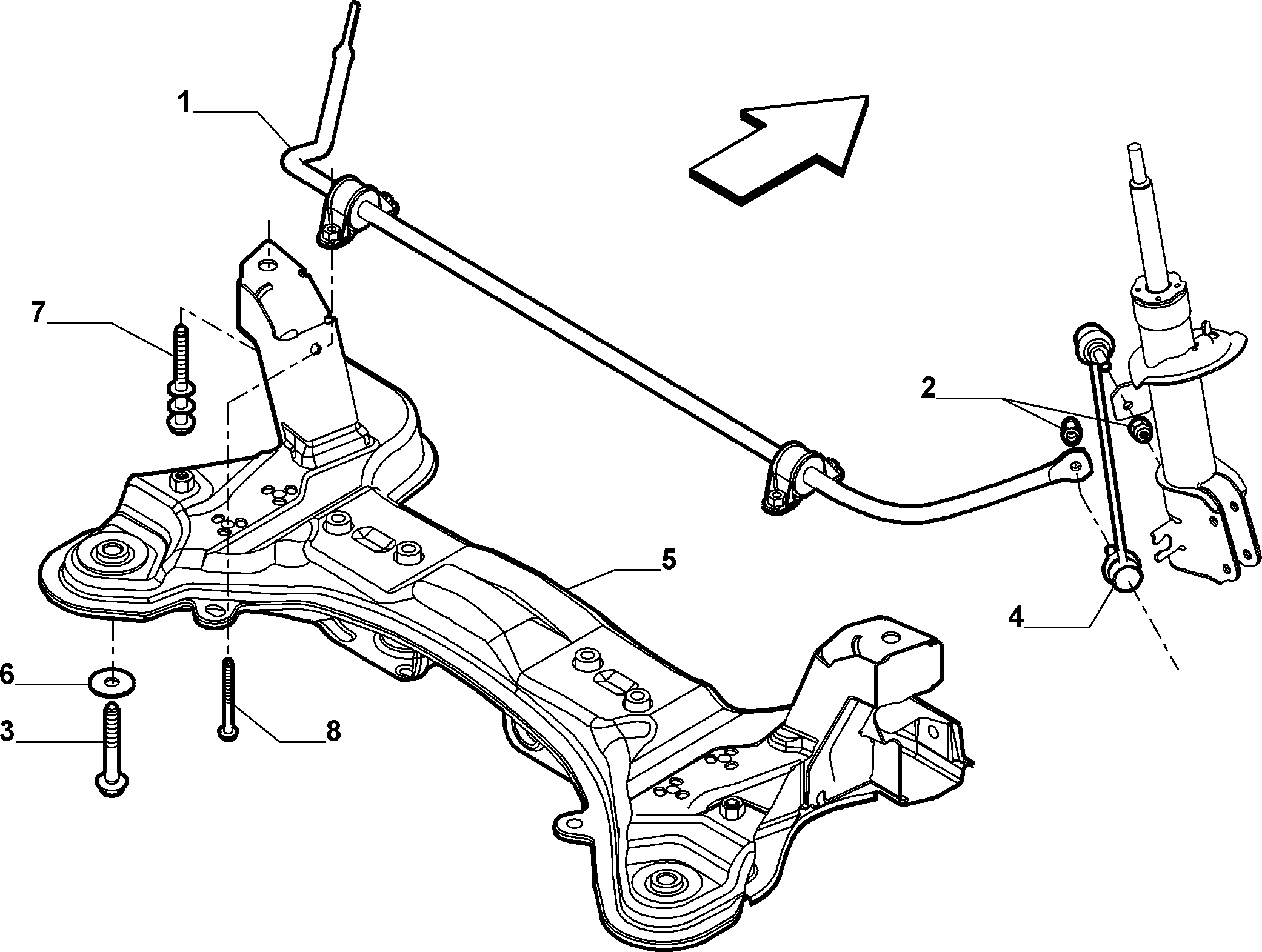 FIAT 50700941 - Front suspension (var.: 3/rev.: 0): 02 pcs. autospares.lv