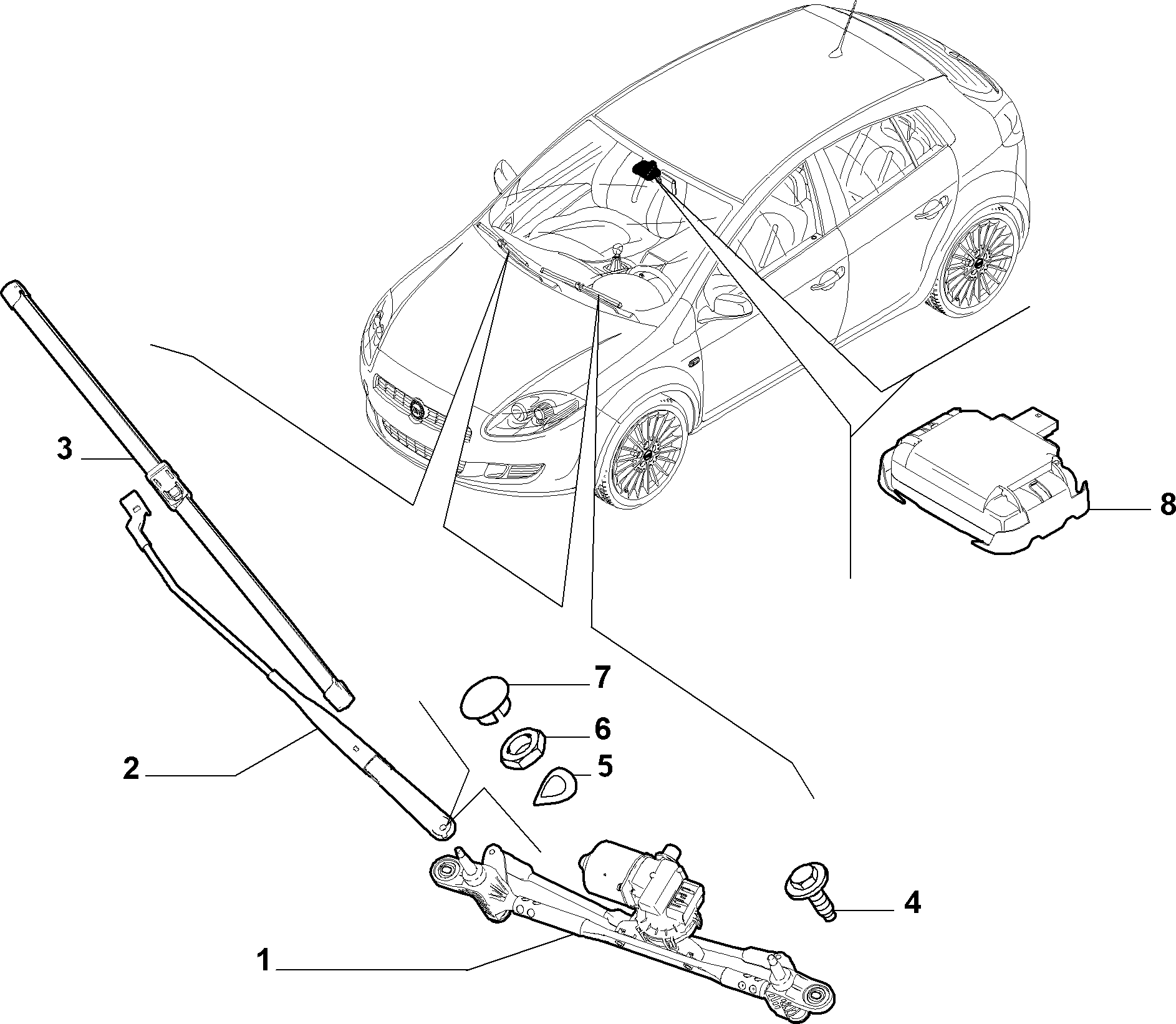 Chrysler 71805144 - Windscreen wiper (var.: 1/rev.: 0): 01 pcs. autospares.lv