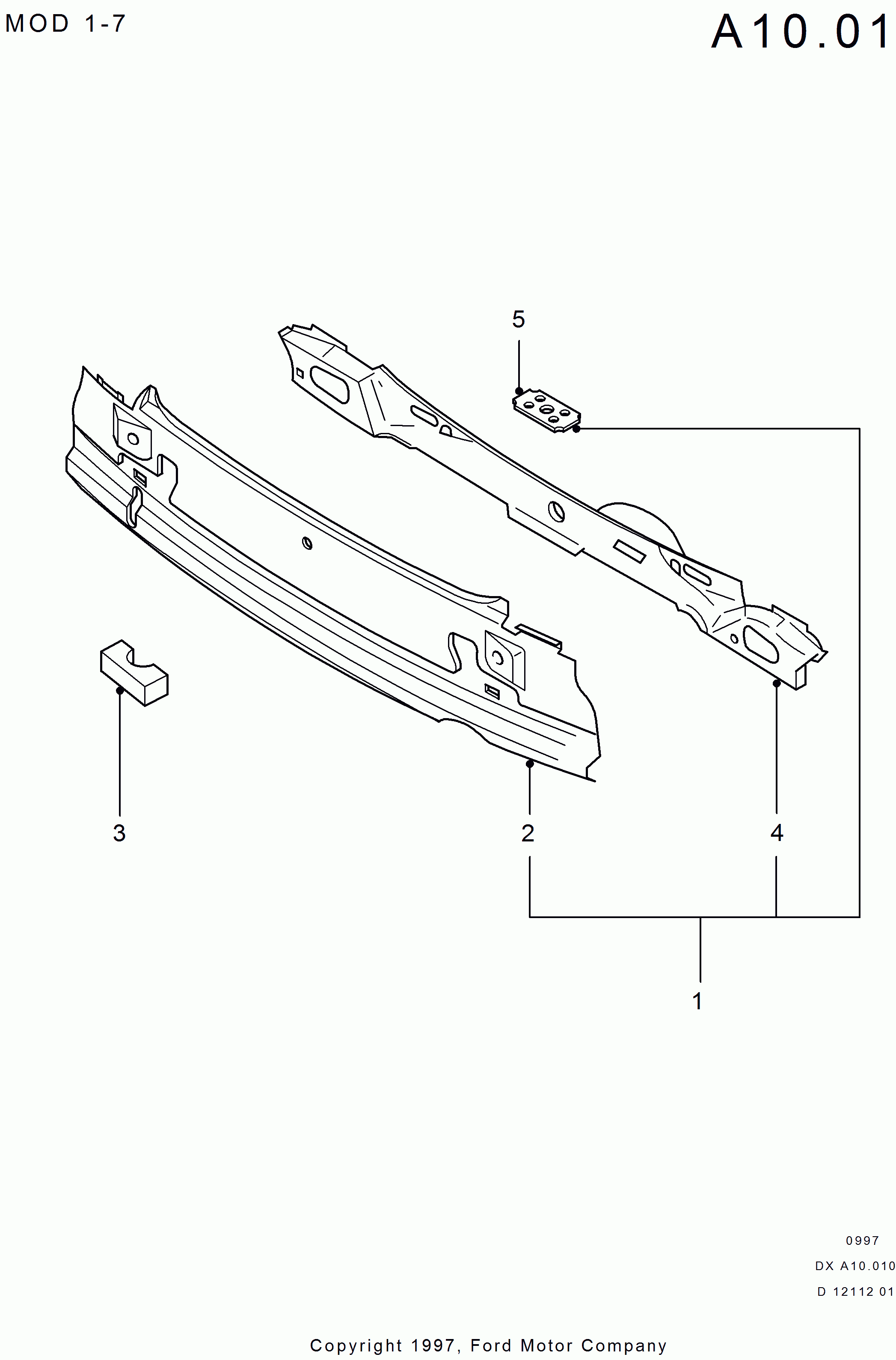 VW 1099158 - Lower back panel: 1 pcs. autospares.lv