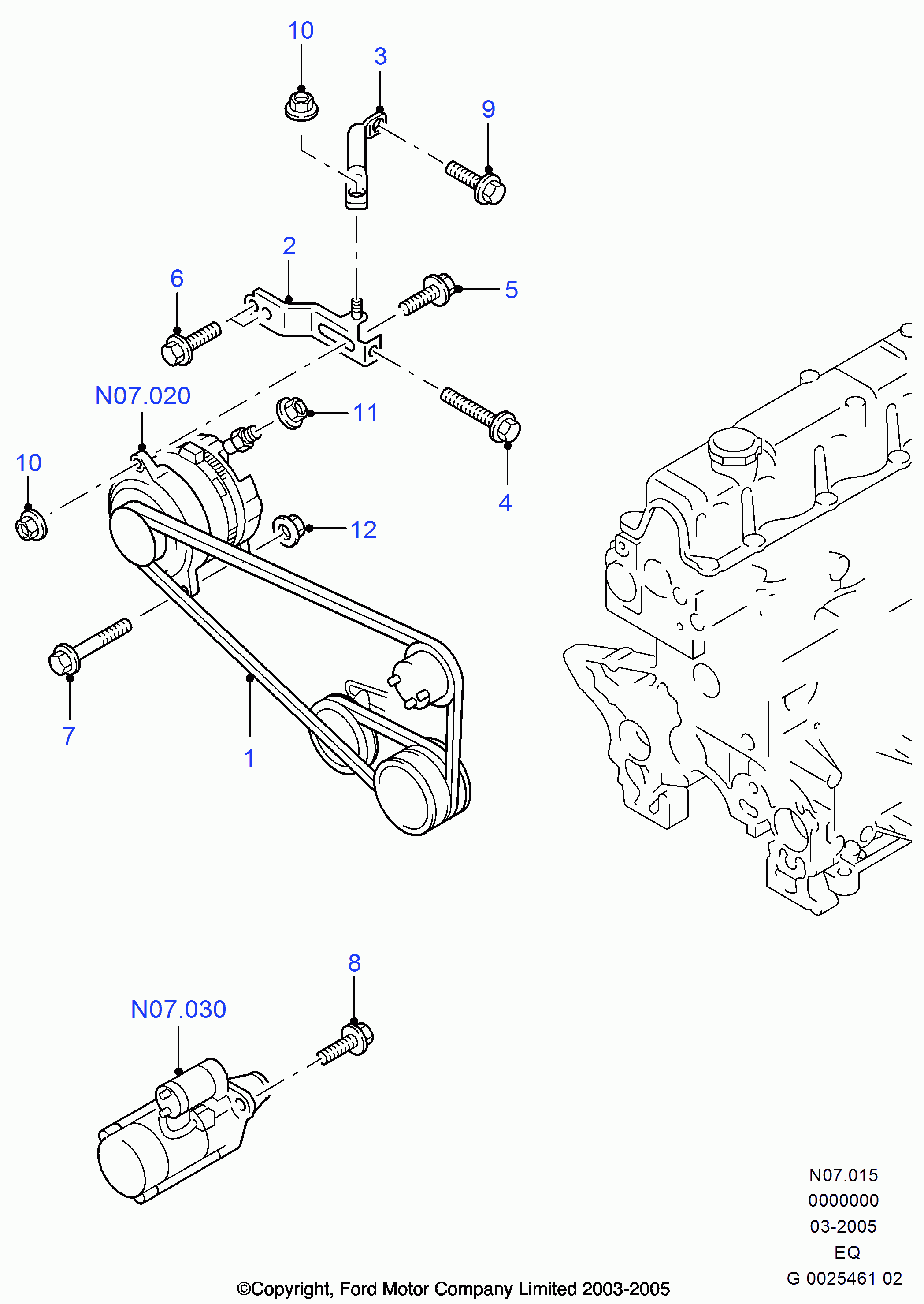 FORD 4982547 - V-Belt autospares.lv