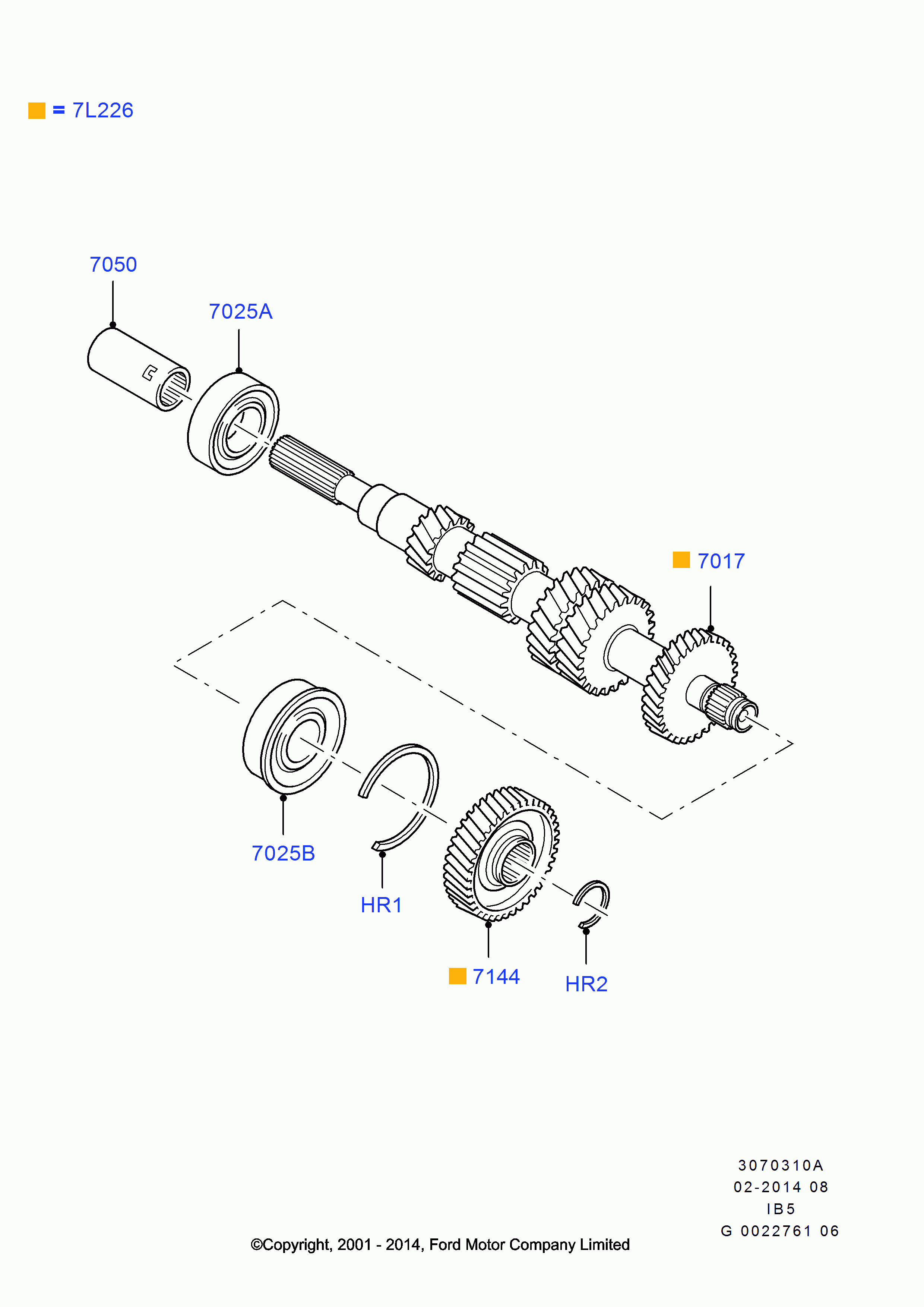 ISUZU 1854 106 - Input shaft, gear sets & bearings: 1 pcs. autospares.lv