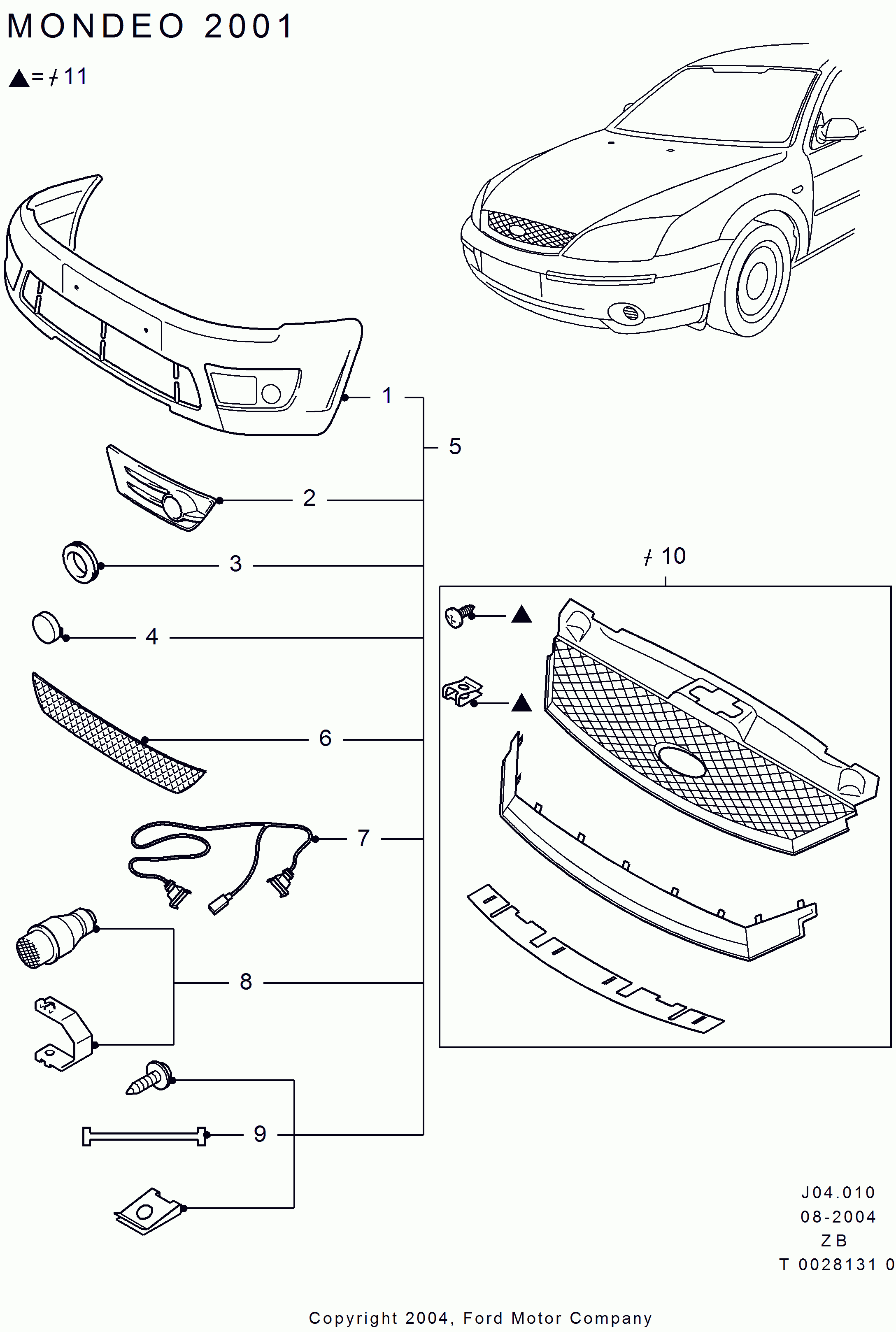 REPCO 1132707 - Body dress up kits - front: 1 pcs. autospares.lv