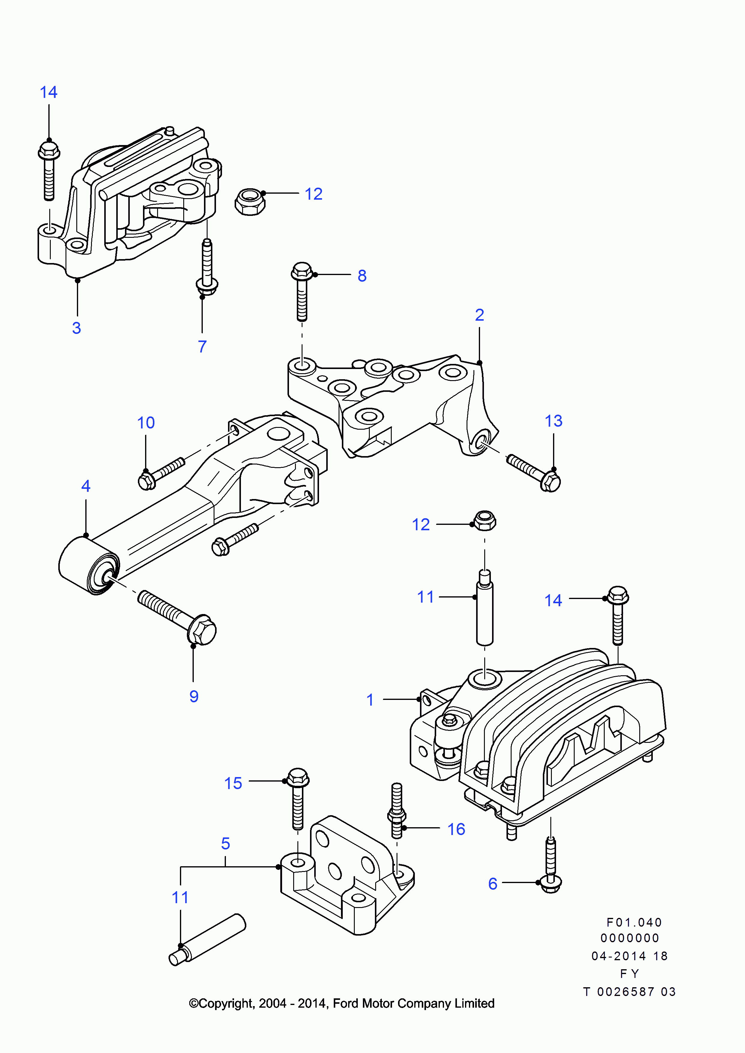 FIAT / LANCIA 4721589 - Engine mounting: 1 pcs. autospares.lv