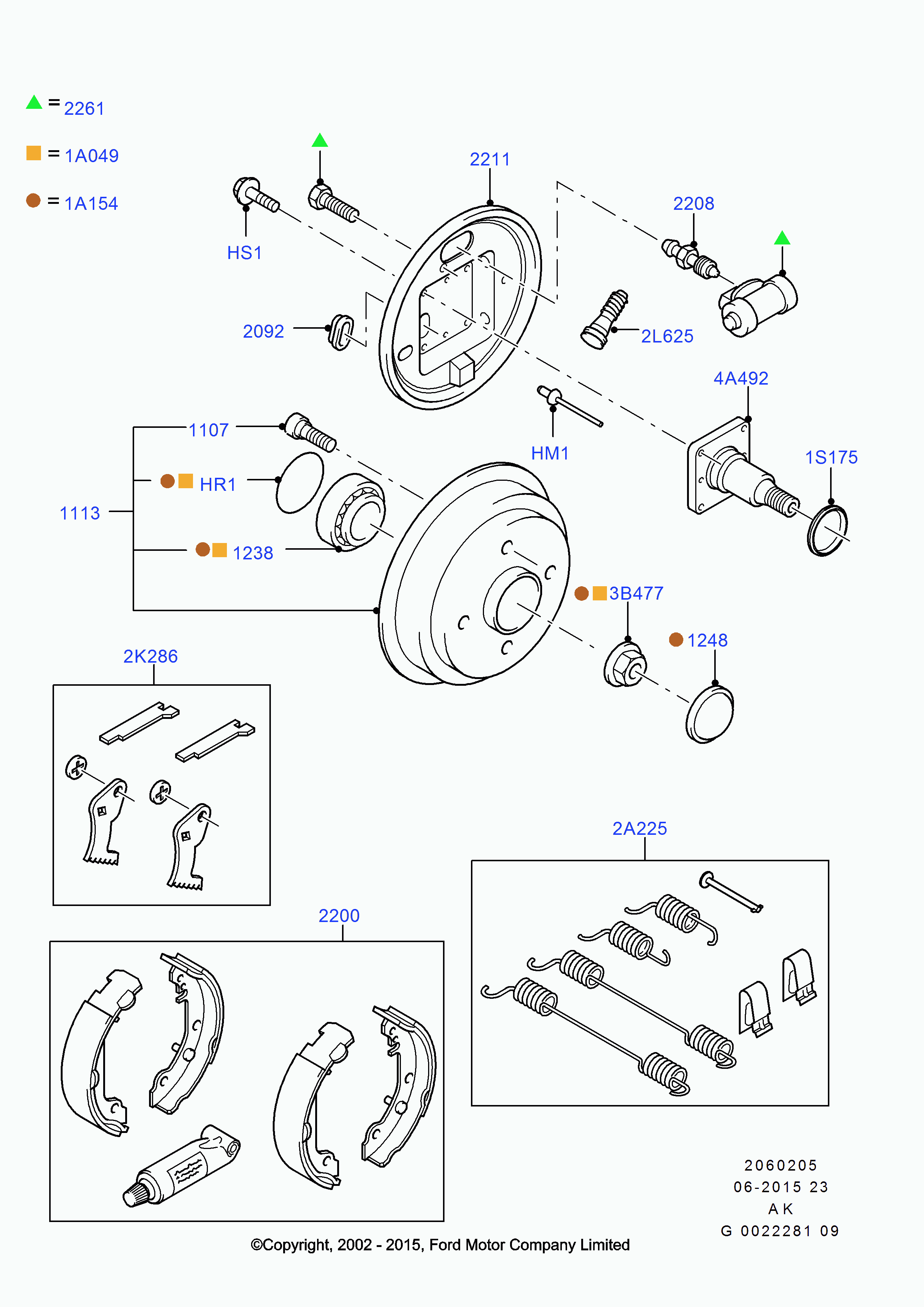 FORD 1070101 - Wheel hub, bearing Kit autospares.lv