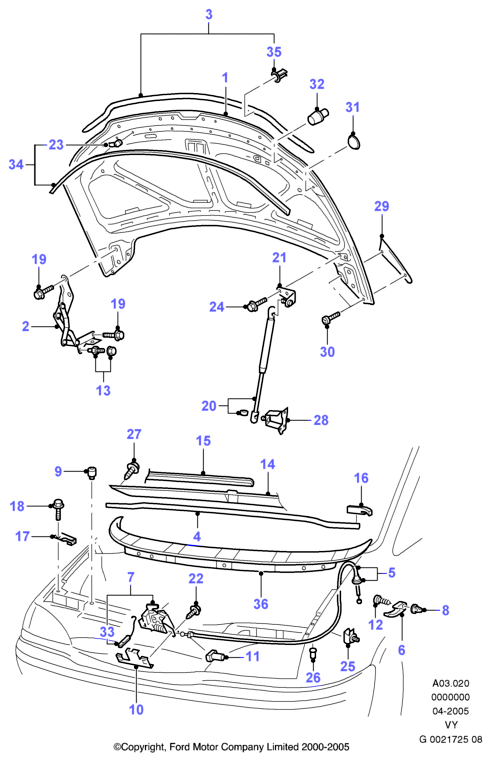 AKRON 1110146 - Hood: 1 pcs. autospares.lv