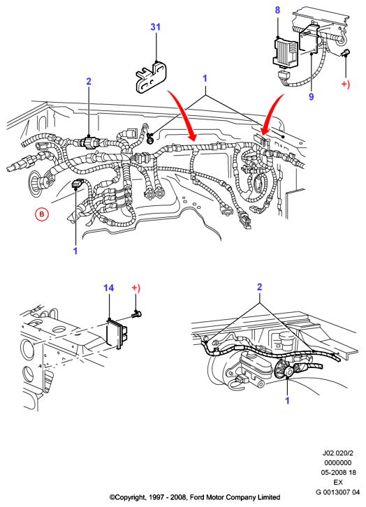 FORD USA 5 263 219 - Engine compartment wiring: 1 pcs. autospares.lv